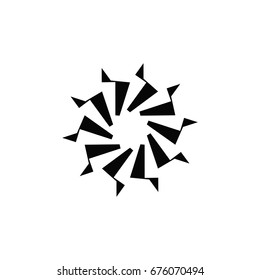 Arabic logo in simple style. Mandala for web, print and creative design. Vector illustration