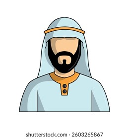 Arabic man avatar element style