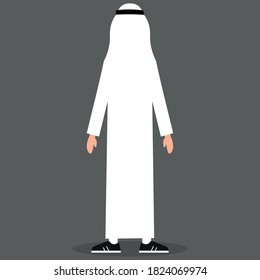 Arabic man Character . Vector illustration.
