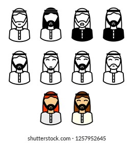 Arabic man icon