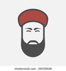 Arabic man icon.
