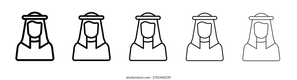 Arabic man icon design, logo, app, UI. Vector illustration, EPS