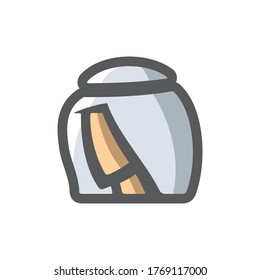 Arabic Man. Saudi head Vector Cartoon illustration