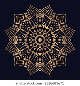 Arabische Mandala-Hintergrund, Vektorsymbol