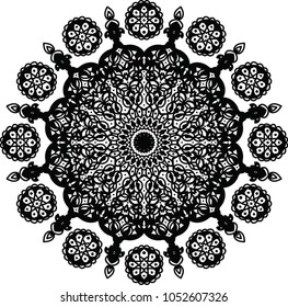 arabic mandala black