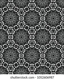 arabic mandala black pattern