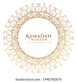 arabic mandala style islamic ramadan kareem background