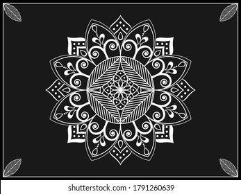 Patrones vectoriales en árabe y mandarala. Vector de ornamento islámico. Motif persa. Elementos de patrón redondo islámico del Ramadán. Logo geométrico. Circular ornamental.