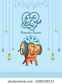 Arabic Manuscript – Ramadan Kareem – Mosque – Ramadan Typography Social media post for Ramadan – Instagram Ramadan post







