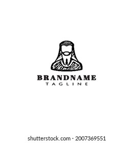 icono del logo de los hombres árabes iconos de diseño moderno ilustración vectorial