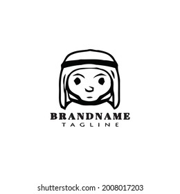 icono del logo de los hombres árabes iconos de diseño moderno ilustración vectorial