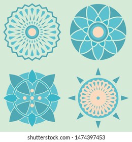 Arabic Mosaic Ornament, Islamic Mosaic Vector