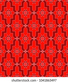 arabic mosaic red