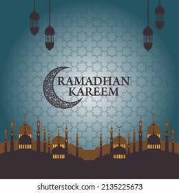 arabic mosque vector illustration  islamic religious background and ramadan kareem concept vector illustration design