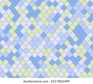 Arabic Mosque Window Vector Seamless Pattern. Ramadan mubarak muslim background. Traditional ramadan mosque ornament. Holy month ramadan kareem mosque pattern. Flashlight shapes ethnic motif