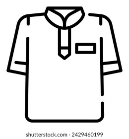Arabische muslimische Kleidung Einfache Linie Symbol Logo Symbol	
