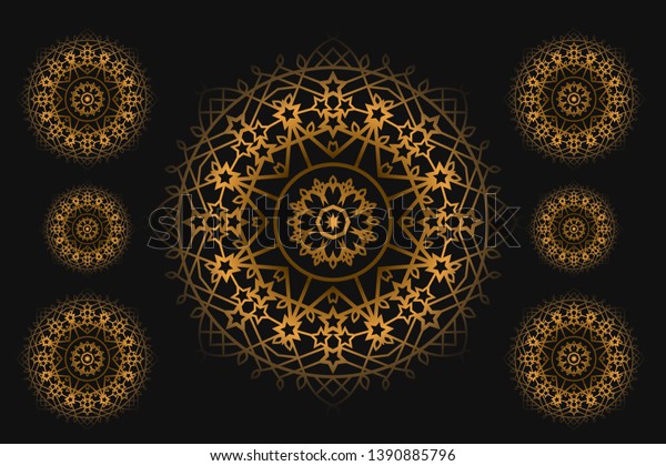 Arabic Muslim Islamic Ornament Seamless Pattern Royalty Free