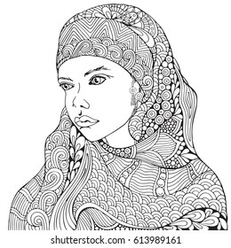 46 Coloring Pages Muslim Girl Images & Pictures In HD