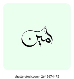 O nome árabe Ameen significa "fiel", "verdadeiro", "honesto" ou "confiável". Também significa "aquele que está seguro e protegido".