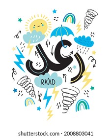 Nombre árabe estilo de caricatura doodle moderno. Regalo personalizado para musliml. Regalo por Ramadán, eid al adha, eid al fitr, cumpleaños. Decoración de la impresión de guardería.
 