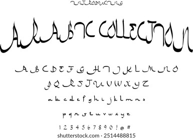 Arabic New style font Typography for logo designing and calligraphy projects. special for Ramadan kareem.