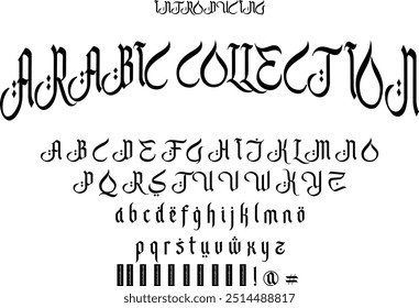 Arabisch Neue Schriftart Typografie für Logo-Design und Kalligrafieprojekte. speziell für Ramadan Kareem.