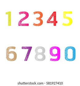 Arabic Number vector.