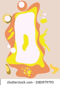 Arabic numeral zero in graffiti style for kids