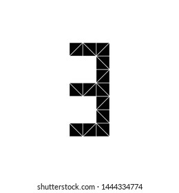 Arabic numerals  black and white triangle right amount  graphics