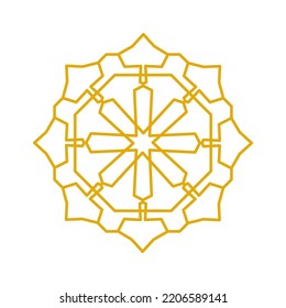 Arabic oriental design element. Vector illustration