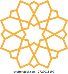 Icono floral oriental árabe con Vectores, adornos y patrones tradicionales arabescos. Símbolos y logotipos florales Abstractas diseñados en un estilo ornamental islámico, ideales para invitaciones de boda.