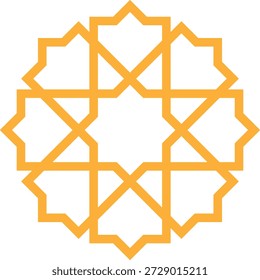 Icono floral oriental árabe con Vectores, adornos y patrones tradicionales arabescos. Símbolos y logotipos florales Abstractas diseñados en un estilo ornamental islámico, ideales para invitaciones de boda.