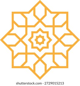 Icono floral oriental árabe con Vectores, adornos y patrones tradicionales arabescos. Símbolos y logotipos florales Abstractas diseñados en un estilo ornamental islámico, ideales para invitaciones de boda.