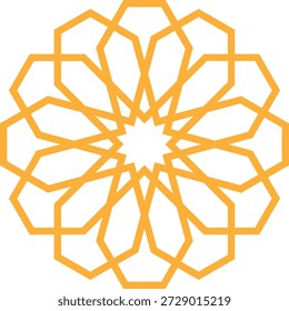 Icono floral oriental árabe con Vectores, adornos y patrones tradicionales arabescos. Símbolos y logotipos florales Abstractas diseñados en un estilo ornamental islámico, ideales para invitaciones de boda.