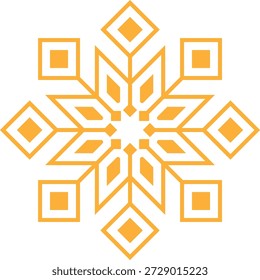 Icono floral oriental árabe con Vectores, adornos y patrones tradicionales arabescos. Símbolos y logotipos florales Abstractas diseñados en un estilo ornamental islámico, ideales para invitaciones de boda.