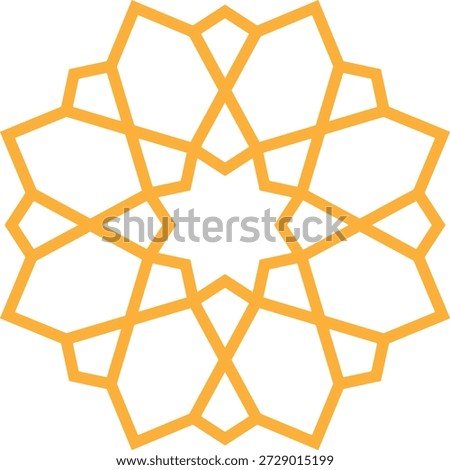 Arabic oriental floral icon featuring traditional arabesque vectors, ornaments, and patterns. Abstract floral symbols and logos designed in an ornamental Islamic style, ideal for wedding invitations.