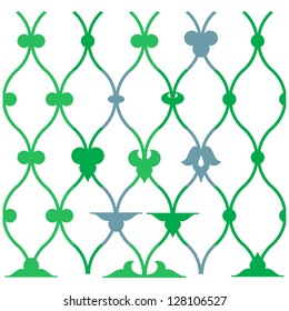 Arabic oriental ornament, floral pattern motif, arabesque.