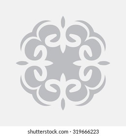 Arabic ornament, Isolated design element, Vector illustration