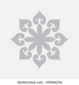 Arabic ornament, Isolated design element, Vector illustration
