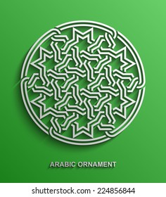 Arabic ornament, Muslim background, Vector illustration Eps 10
