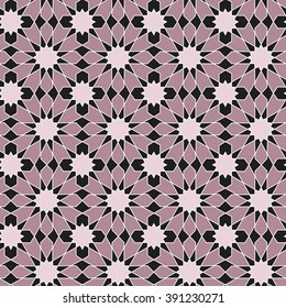 Arabic ornament seamless pattern, Vector design