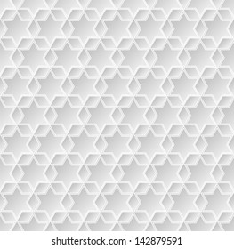 Arabic ornament, white background, geometric, seamless pattern, vector