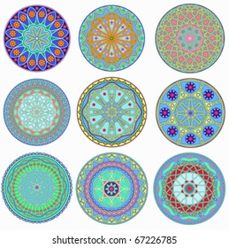 arabic ornaments . vector