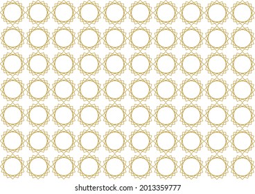Arabic patern is a combination of dark brown and light brown