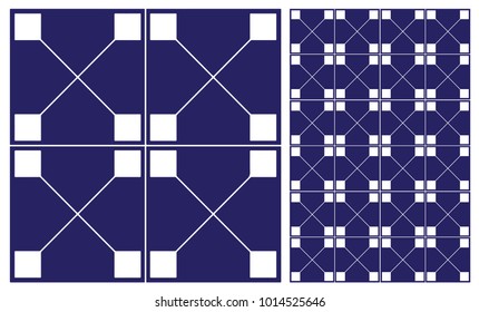 Arabic patter style tiles for wall and floor. Modern decor of the traditional Ceramic decorative tiles.