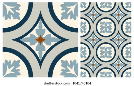 Arabic patter style tiles for wall and floor. Modern decor of the traditional Ceramic decorative tiles.