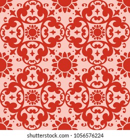 Arabic patter style tiles for wall and floor. 