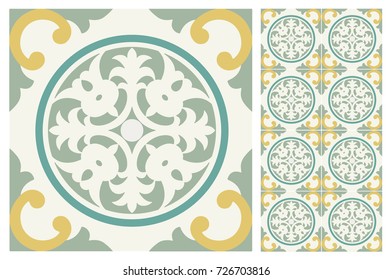 Baldosas de estilo árabe para paredes y suelos. Decoración moderna de las tradicionales baldosas cerámicas.