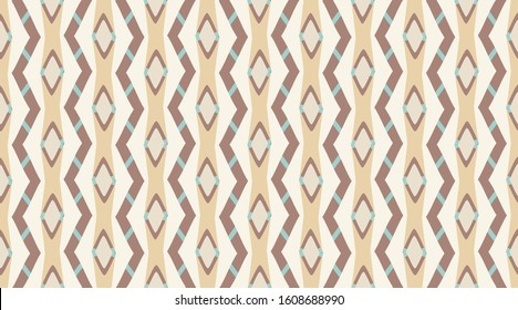 Arabic pattern background.  Geometric fashion fabric print.  Creative luxry graphic art decor. Seamless vector pattern. 