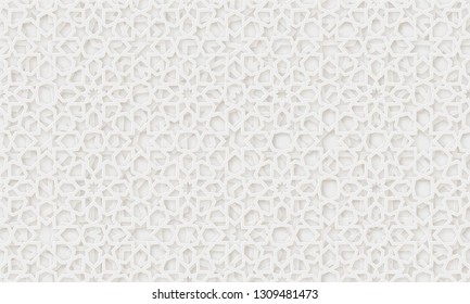 Arabic pattern background. Islamic ornament vector. Geometric 3d shape. Texture arabian traditional motif